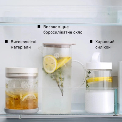 Глечик Buydeem із силіконовою кришкою 1200 мл (CD2003/A1) Вінниця - фото 10