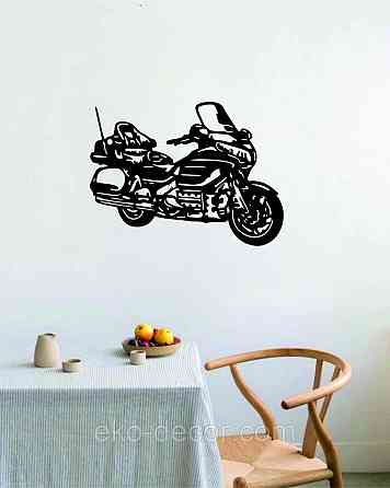 Декоративное настенное Панно «Мотоцыкл» Декор на стену 90*66 см, Черный Киев