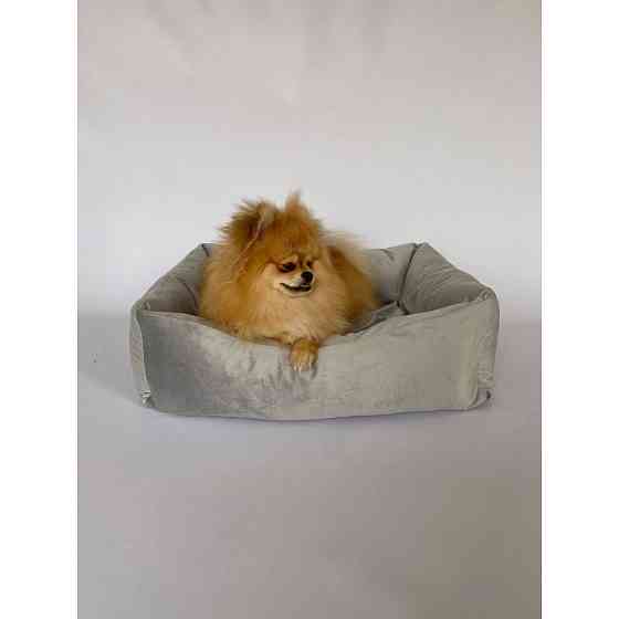 Лежанка для домашніх тварин собак та кішок велюр Incor Сірий 10041 XXL (110/80/22) Киев