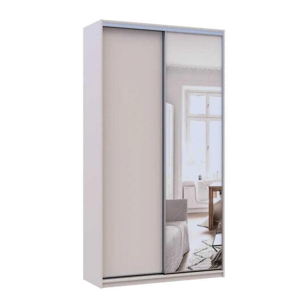 Шкаф-купе Doros Сити Лайт Кашемир 1 ДСП/1 зеркало 120х45х225 (80736338) Днепр - изображение 2
