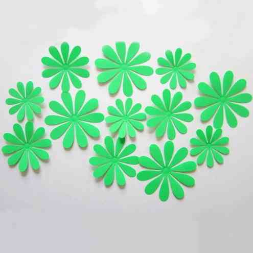 Блакитні квіти на стіну - 12шт. Київ