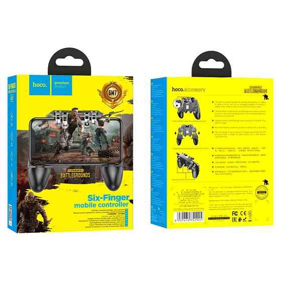 Ігровий контролер для мобільного HOCO GM7 Eagle six finger game controller Black Київ
