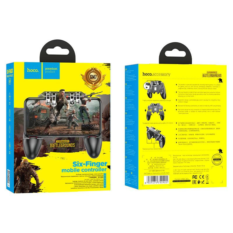 Ігровий контролер для мобільного HOCO GM7 Eagle six finger game controller Black Київ - фото 5