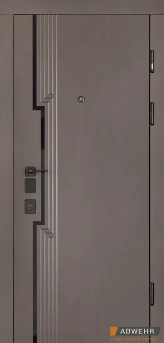 Вхідні двері Abwehr City Violetta 580 Бронзовий крокень + Кашемір супермат 960*2050 мм Сучасні вхідні двері Київ - фото 1