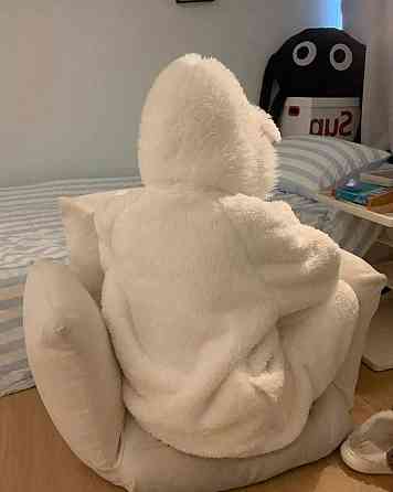 Жіночий затишний домашній оверсайз костюм двійка з хутра Teddy Одеса