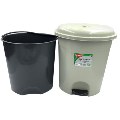 Контейнер для сміття Planet Household №3 з педаллю сірий 12 л (10341) Вінниця - фото 4