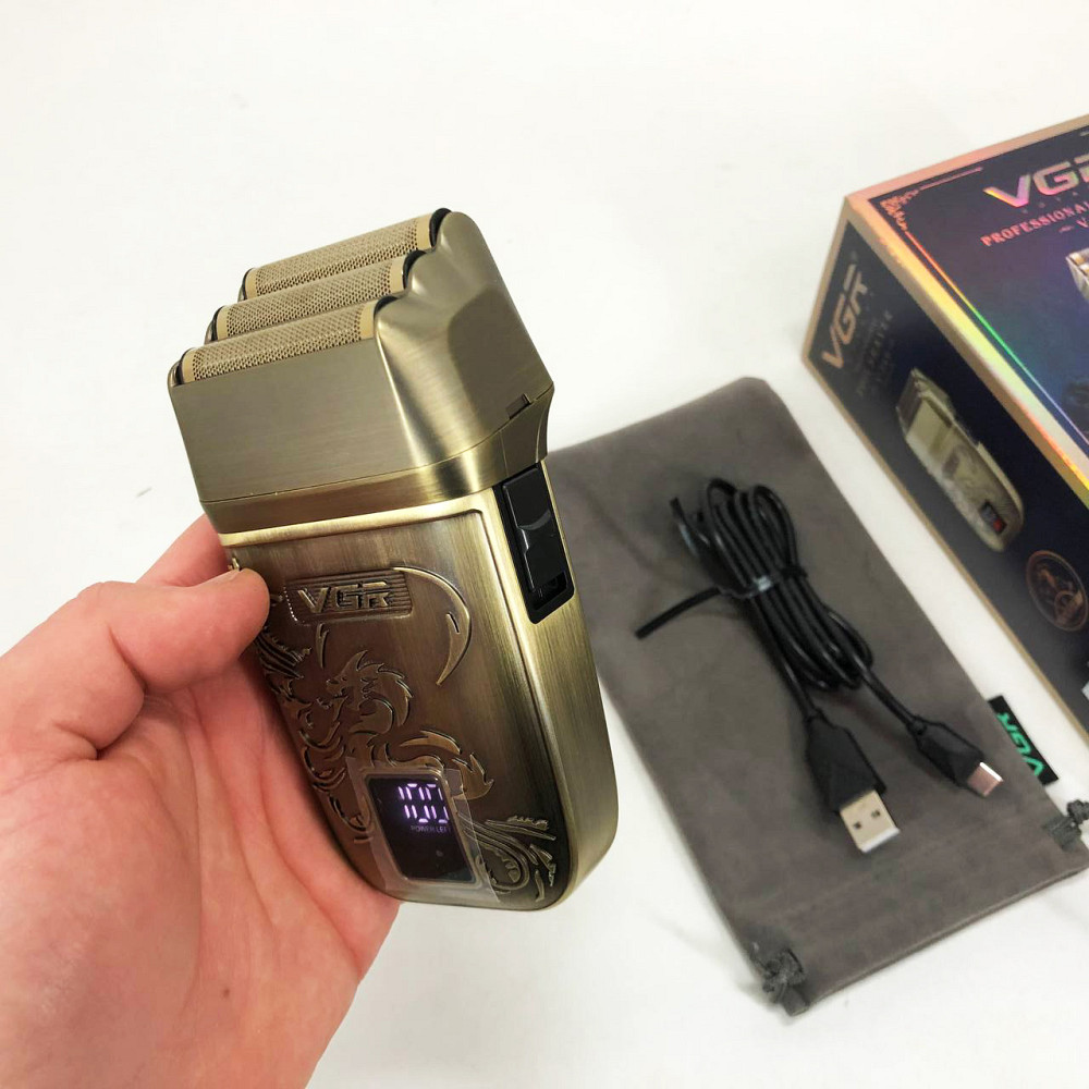 Акумуляторна бритва для гоління голови VGR, Портативна електробритва для бороди, Портативна бритва KO-77 Львів - фото 13