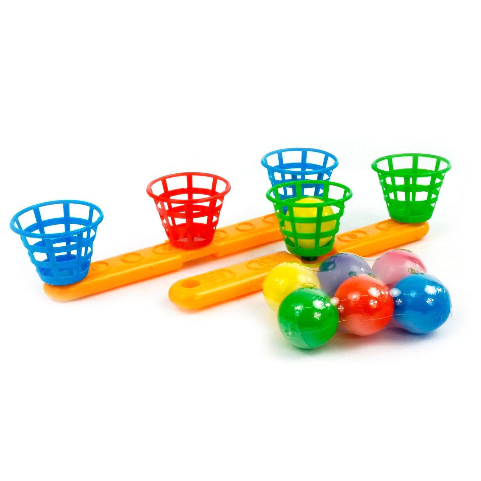 Іграшка для вулиці баскетбол 15142, 6 м'ячиків в наборі Вінниця - фото 1