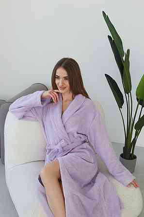 Халат банный Ideal Textile махровый Лиловый XXL (56860769) Черновцы