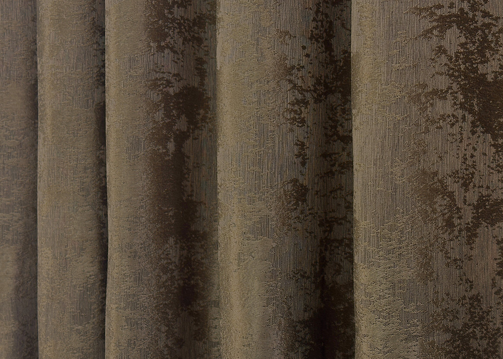 Комплект готових штор VR-Textil Жакард Sultan YL № 1203ш Коричневий 100х270 см 2 шт (31-591) Київ - фото 15