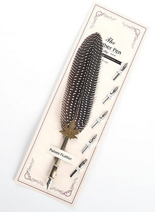 Ручка для каллиграфии перьевая Перо фазана Киев - изображение 1