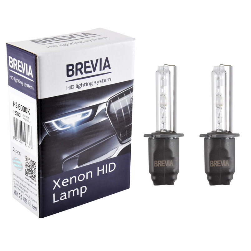 Ксенонова лампа Brevia H3 6000K, 85V, 35W PK22s KET, 2шт Львів - фото 1