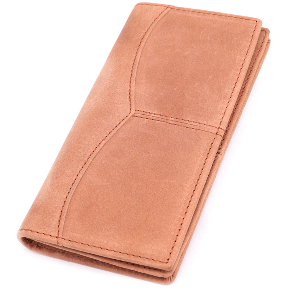 Кошелек унисекс в винтажной натуральной коже Рыжий (Vintage) Киев - изображение 5