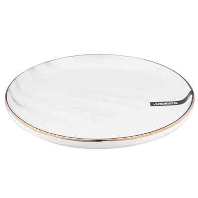 Тарілка Ardesto Marmo Біла 19 см Десертна (AR2919MRW) Вінниця