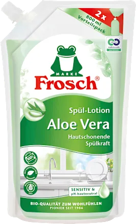 Frosch Spülmittel-Lotion Aloe Vera Nachfüllbeutel 800 ml Лосьйон для миття посуду з алое вера Львів - фото 1
