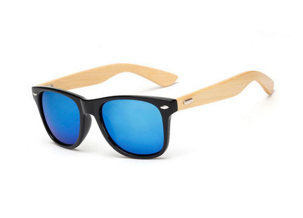 Сонцезахисні окуляри з синіми лінзами дужки дерево Avatar Київ - фото 2