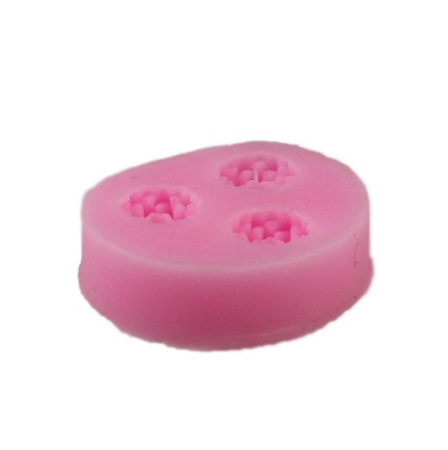 Молд силиконовый Цветочки 33 мм розовый Киев - изображение 5