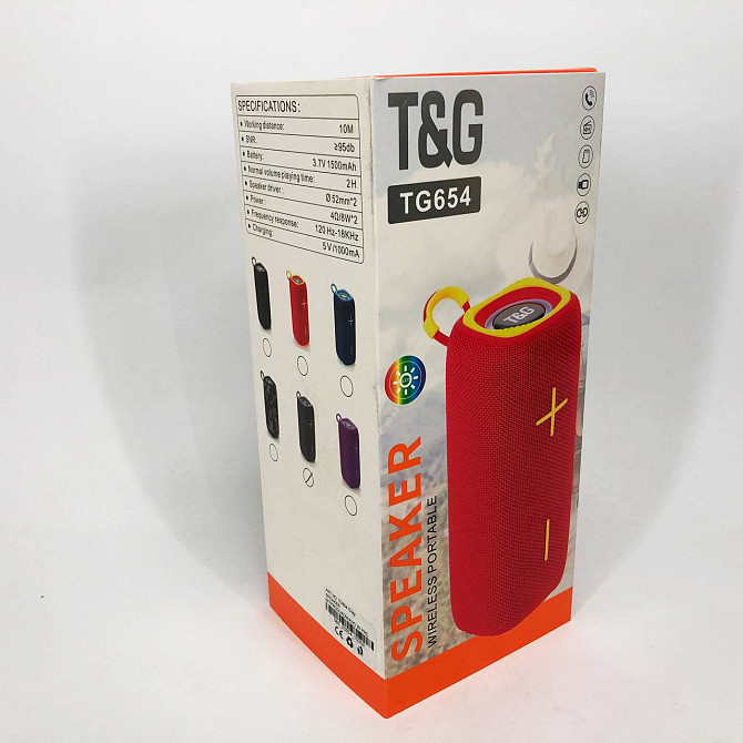 Блютуз колонка с радио TG654, Активная блютуз колонка, Аккумуляторная BP-236 переносная колонка Киев - изображение 6