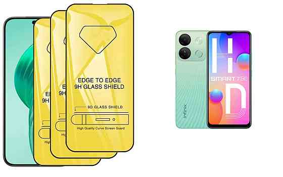 Захисне скло DefenzoGlass для Infinix Smart 7, Smart 7 HD, Smart 7 Plus – подвійна міцність Київ