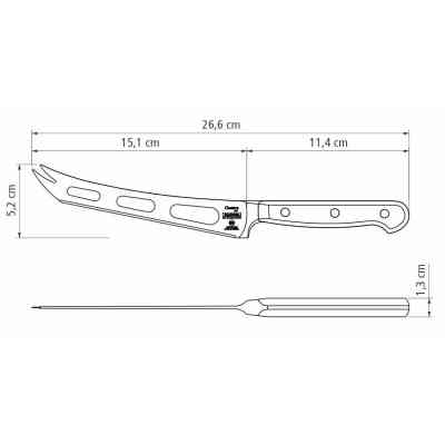 Кухонний ніж Tramontina Century Cheese 152 мм (24049/106) Вінниця