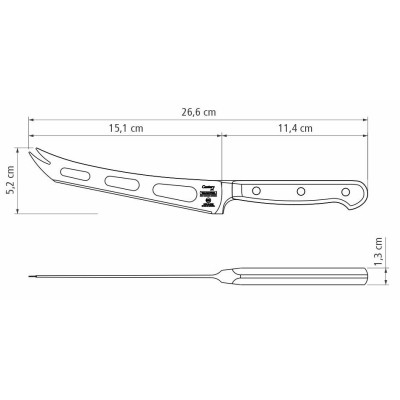 Кухонний ніж Tramontina Century Cheese 152 мм (24049/106) Вінниця - фото 3