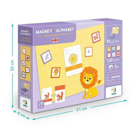 Розвиваюча магнітна гра "Англійська Азбука" DoDo 200214 Вінниця