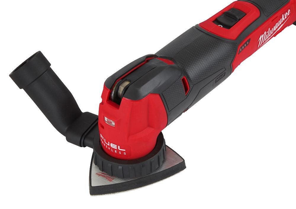 Інструмент багатофунціональний акумуляторний MILWAUKEE, M18 FMT-0X (+ універсальне лезо, шліф. підошва, шліф. папір, HD кейс) Одеса - фото 8