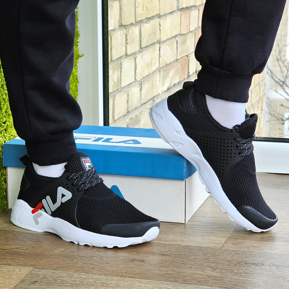 Кроссовки FILA Черные Мужские Фила Сеточка Летние (размеры: 41,42,43,44,45) Видео Обзор Днепр - изображение 10