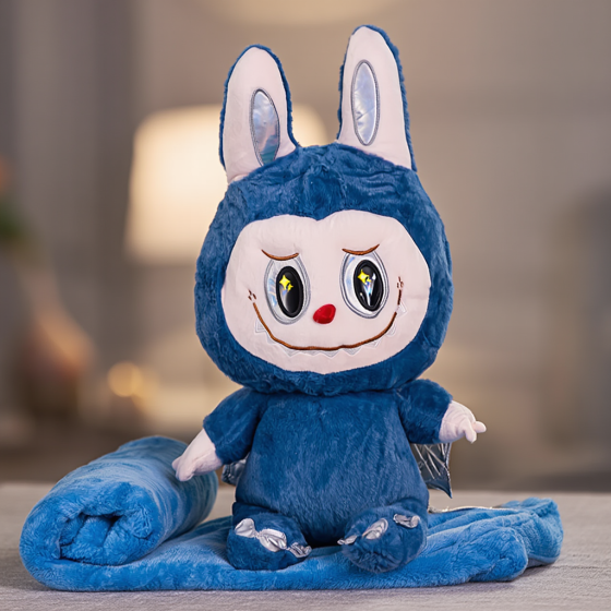 Мягкая игрушка-плед,подушка 3 в 1 Labubu Brown Dragon плед в игрушке детский плед игрушка Лабубу Синий 520-29BL Киев