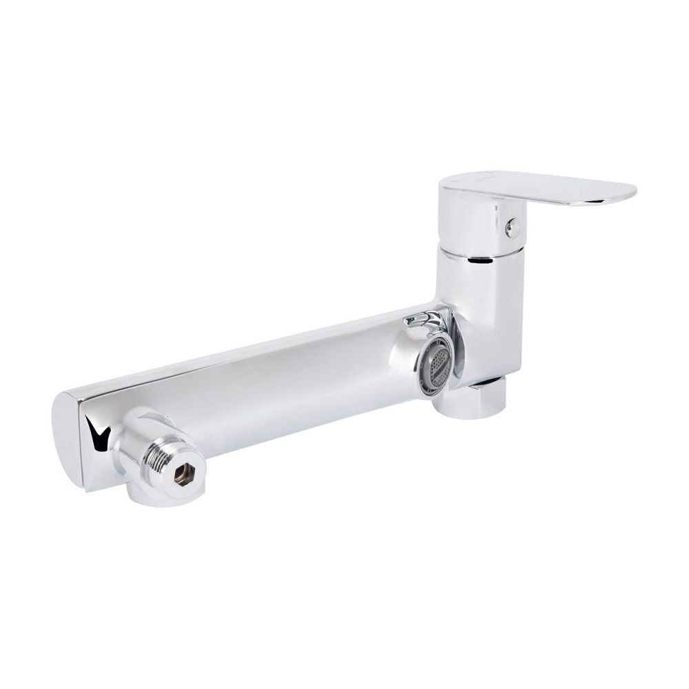 Змішувач для ванни Qtap Evia з поворотним виливом (з душовим гарнітуром) QTEVI260CRM47578 Chrome Київ - фото 6