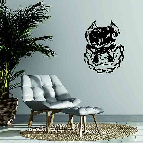 Декоративное настенное Панно «Питбуль», Декор на стену Киев