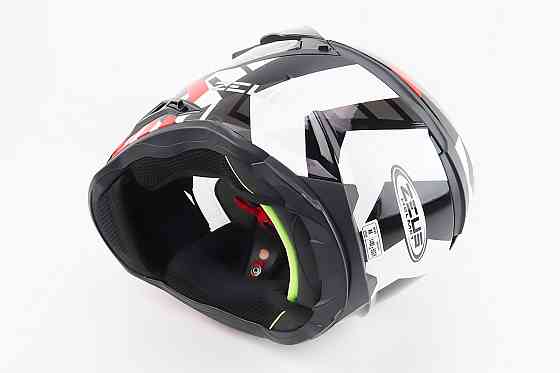 Шолом кросовий/ендуро/АТV SOLID ZS-913 M, ЧОРНИЙ з червоно-білим Киев