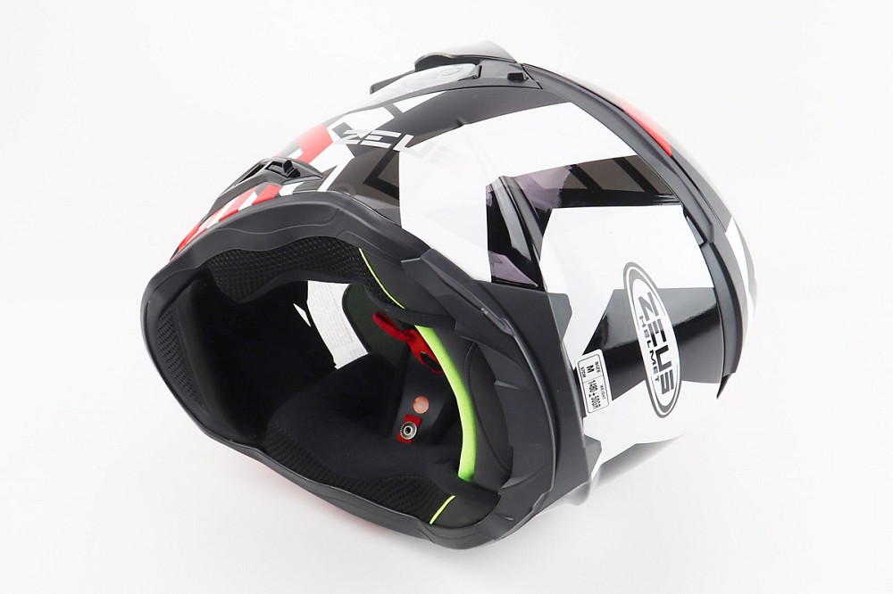 Шолом кросовий/ендуро/АТV SOLID ZS-913 M, ЧОРНИЙ з червоно-білим Киев - изображение 2