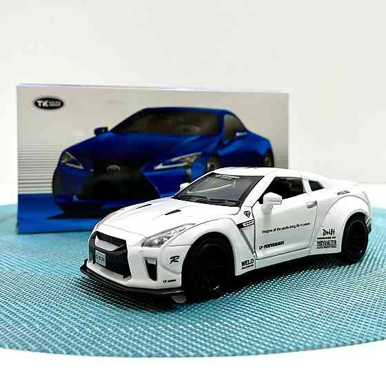 Машинка TK Union Nissan GTR Auto Expert металева, світло, звук, інерційна Біла (38071) Чернігів