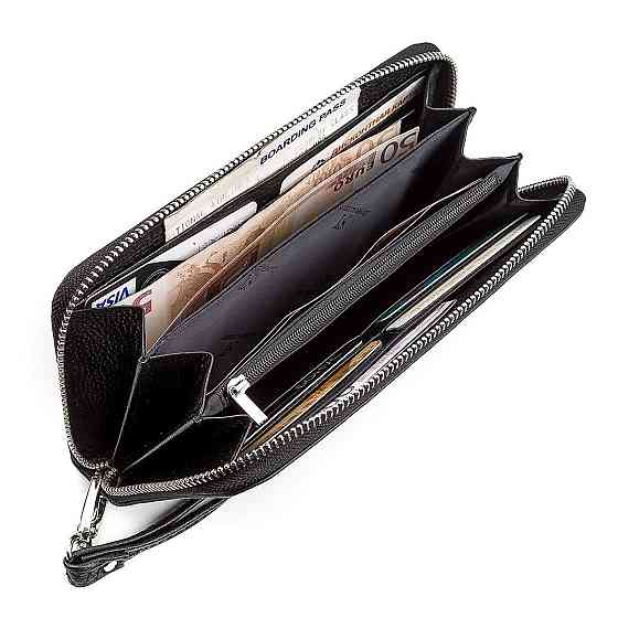 Чоловічий гаманець ST Leather 18422 (ST45) натуральна шкіра Чорний Київ