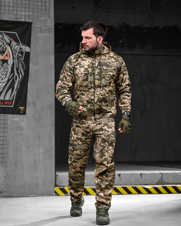 Тактичний армійський чоловічий костюм піксель із капюшоном весна літо Одеса - фото 8