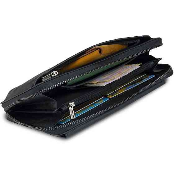 Мужской клатч-барсетка с ремешком на руку Черный (Vintage) Киев