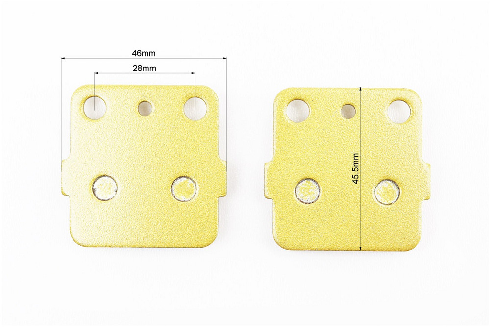 Гальмівні колодки (дискові) Honda ATC 250R / TRX 250 / TRX 420; KAWASAKI KX 80 / KX 100; HUSQVARNA CR 125; YAMAHA-YFS 200; SUZUKI RM100K3, к-кт жовті Киев - изображение 2