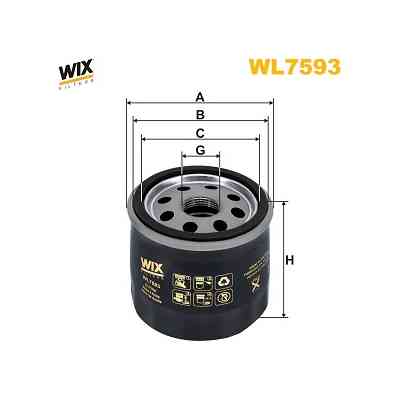 Фільтр масляний Wixfiltron WL7593 Вінниця