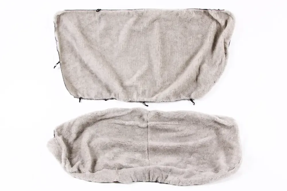 Чехлы на сидушки меховые светло-серый Винница - изображение 3