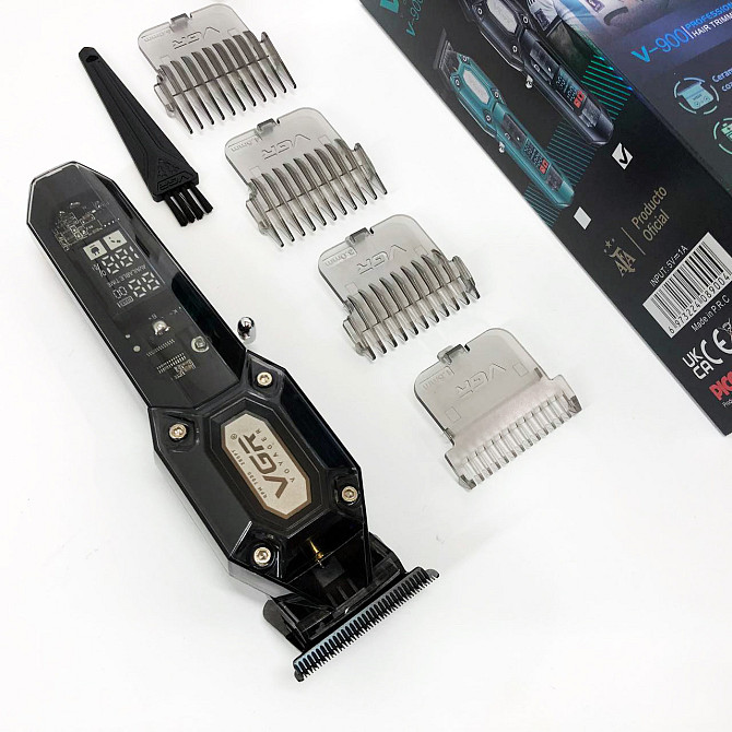 Акумуляторна машинка для стрижки VGR V-900 з дисплеєм бездротова для стрижки волосся. TW-347 Колір: чорний Київ - фото 10