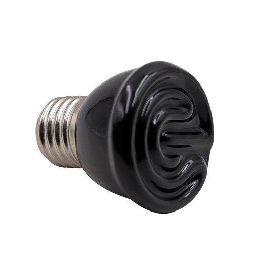 Лампа інфрачервона керамічна Е27 75Вт для тераріуму, підтримка оптимальної температури для рептилій та амфібій Київ - фото 1