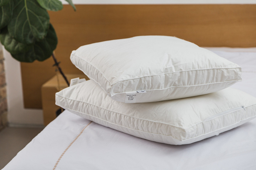 Ecotton Подушка Ecotton 50х70 см Ecofill Premium антиалергенна з кантом біопух біла в чохлі для Коломия - фото 7
