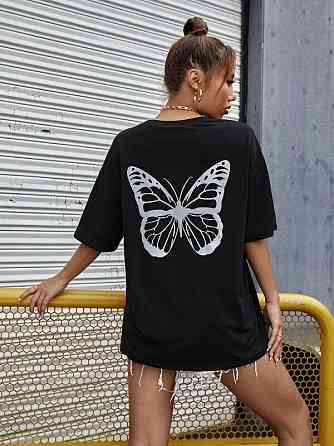 Футболка женская с принтом  42 Черная 2664082637 Днепр