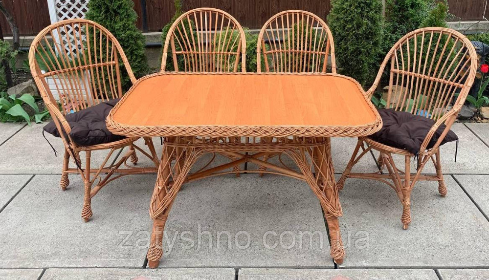 Недорогі садові плетені меблі на дачу Київ - фото 3