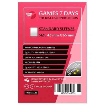 Протектор для карт Games7Days 43 х 65 мм, Mini Chimera, 100 шт (STANDART) (GSD-014365) Винница