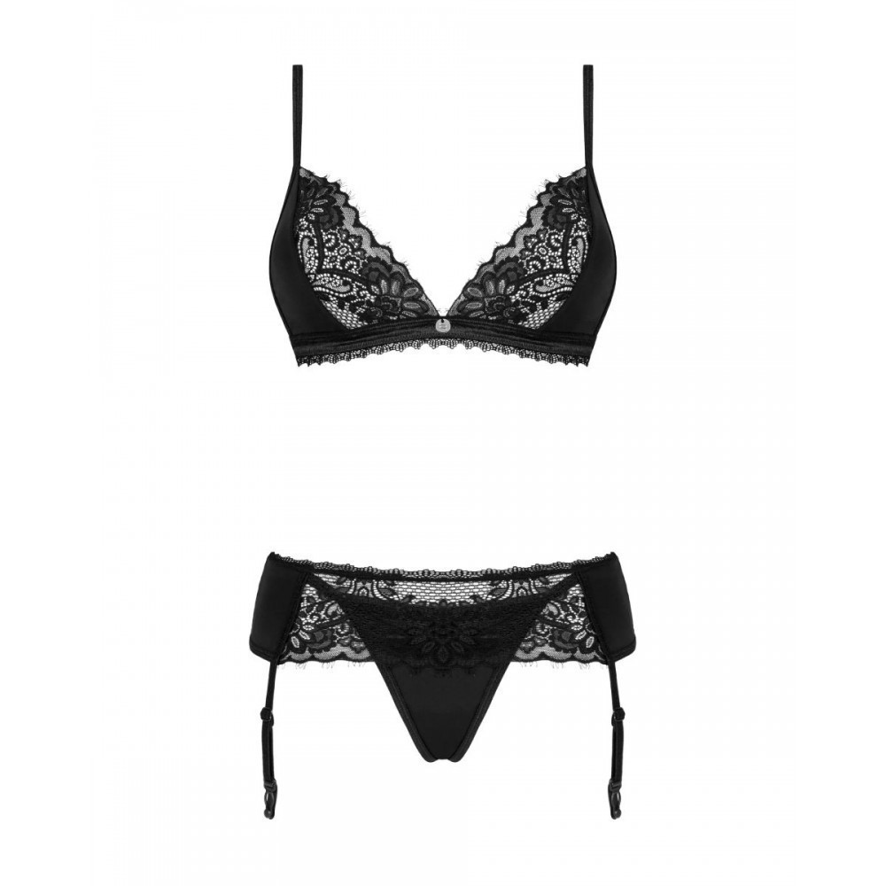 Мереживний комплект Obsessive Maderris 3-pcs set XS/S Sex Aura Київ - фото 3
