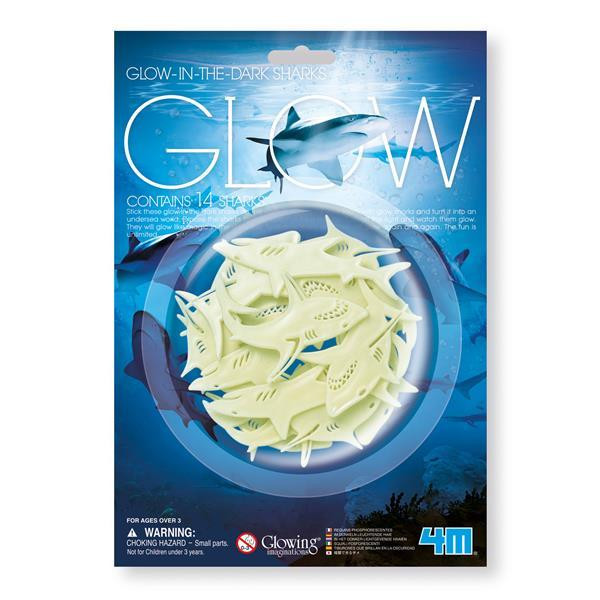 Набір сяючих наклейок 4M Акули (00-05940) Харків - фото 2