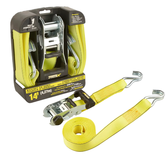 Стяжний ремінь з храповим механізмом для кріплення багажу, стропа, навантаження 756 кг, 1 шт. 38 мм х 4,27 м Кам'янець-Подільський