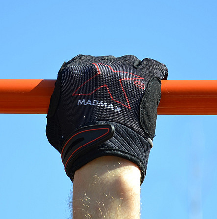 Рукавички для фітнесу MadMax MXG-103 X Gloves Black/Grey XXL Каменское - изображение 9